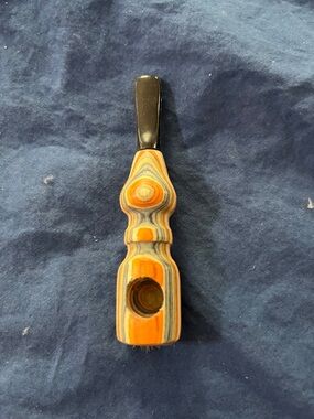 Handmade  Multicolored Layered Wood Hand Piece